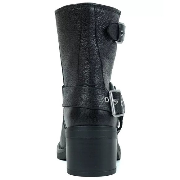 Kenneth Cole New York Stride Block Heel Bootie Black 8 New $219 - Picture 4 of 6